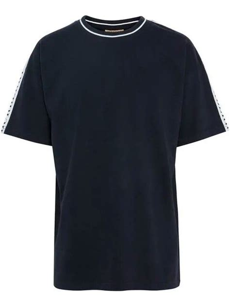 burberry tape detail cotton t shirt|Cotton T.